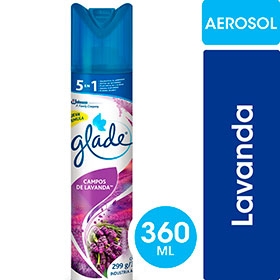 Desodorante de Ambiente GLADE Aerosol Lavanda x 360 ml