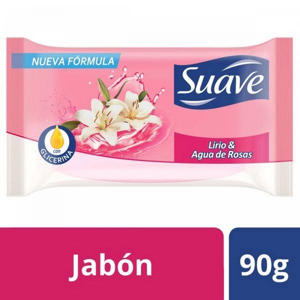 Jabon de Tocador SUAVE Lirio y Rosas x 90 gr